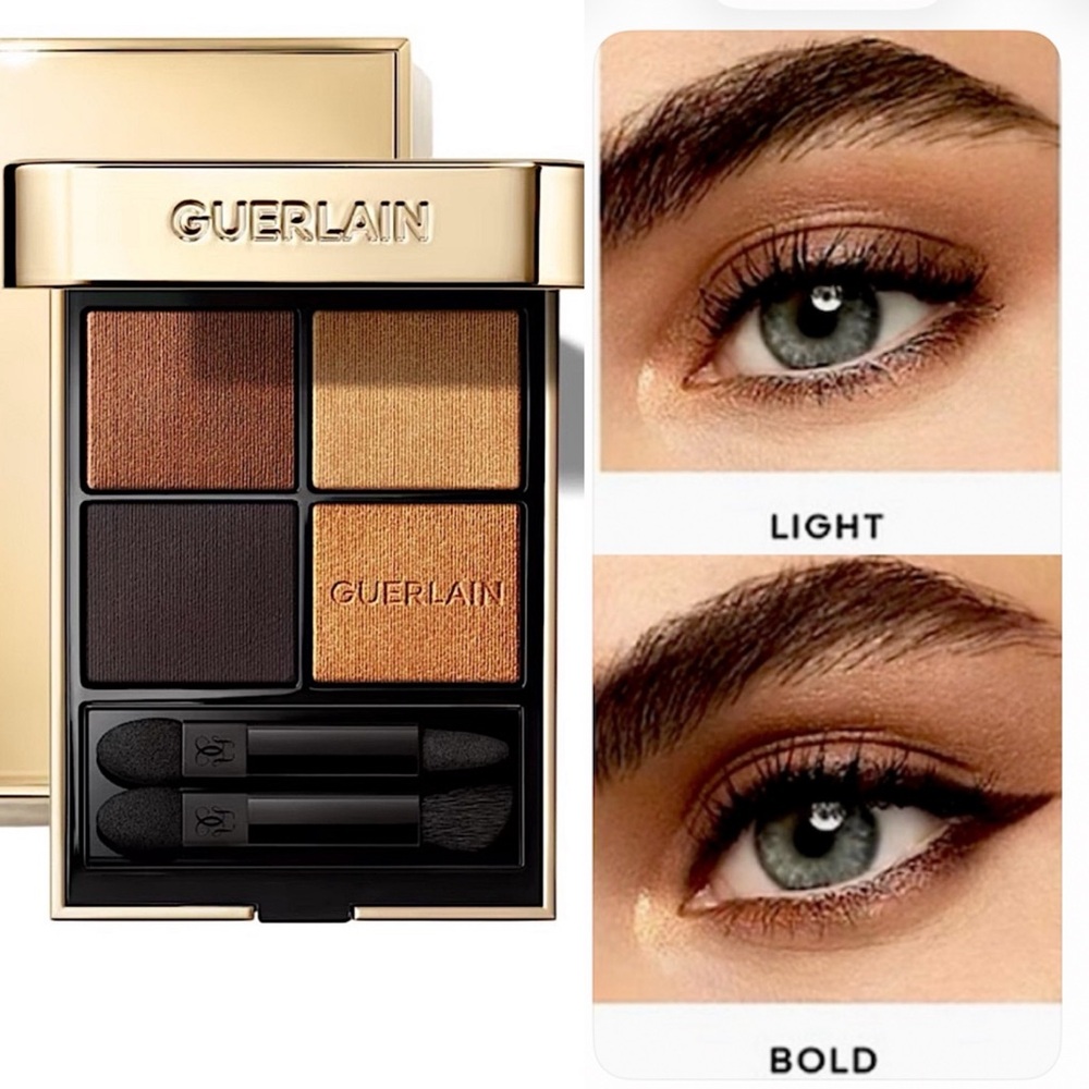 NEW GUERLAIN Ombres G Quad Eyeshadow Palette 940 Royal Jungle Rich Browns & Gold - Picture 1 of 6
